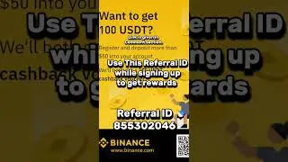 Binance Referral ID. #crypto #BTC #Trading Binance rewards