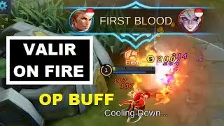 Valir Revamped After Buff Solo Rank Legendary Build Gameplay (Super OP Rework) Mobile Legends