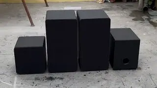 10&rdquo;3way box and 8&rdquo; down firing enclosure and 8&rdquo; compact ported box,