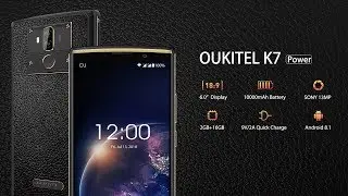 OUKITEL K7 Power- 10000mAh Battery Power Phone Review Video