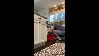 Fix your sink cabinet bottom.