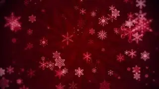 Free Christmas Cheer Red Snowflakes Motion Background