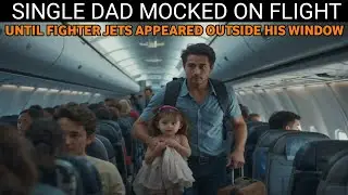 “Single Dad Mocked on Flight… Until Fighter Jets Appeared Outside His Window!”