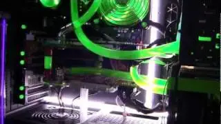 Haf X water cooled with 3 radiators gaming setup