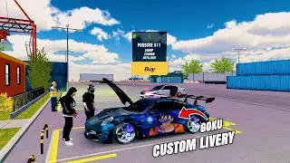 PORSCHE 911 GT3 RS CUSTOM LIVERY GOKU - CAR PARKING MULTIPLAYER