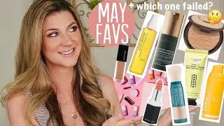 MAY FAVORITES! WITH A DISAPPOINTING SKINCARE FAIL | MAKEUP, SPF, SERUMS, AND NAILS