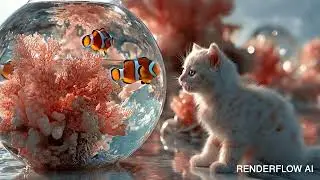 Paw-Brush Symphony | ASMR Kitten & Coral Bowl Sounds