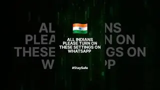 ❗️Turn On These 3 Settings Immediately in Your Whatsapp #india #safe #army#pakistan #indiavspakistan