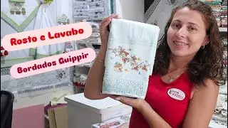 Toalhas de Rosto eLavabos Bordadas em Ibitinga-SP 