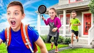 &Uacute;gy &eacute;lek, mint egy iskol&aacute;s fi&uacute;! Max megsz&ouml;k&ouml;tt a sz&uuml;leitől | Schoolboy a val&oacute; &eacute;letben