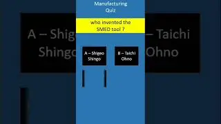 SMED, Lean Manufacturing. #leansixsigma #smed #manufacturing #quiz