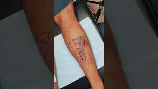 😍Water colour splash Geometric elephant 🐘 tattoo😎 #besttattooartist