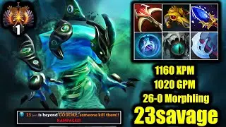 🔥 SEA RANK TOP 1 - 1020 GPM - 1160 XPM - 23savage - Rampage Morphling - Dota 2 Pro Game Highlights
