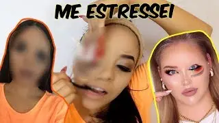 TENTEI FAZER O DESAFIO DA MAKE INVERTIDA E OLHA COMO FICOU