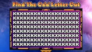 Find The Odd Letter Out | Spot The Difference Letter | Letter Puzzle Quiz | Find The Differences