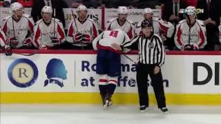 Ovie loses edge, not happy Gudas hit him with dump in