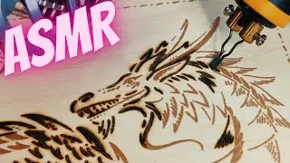 ASMR DRAGON (the first) woodburning / pyrography