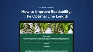 How to Improve Readability: The Optimal Line Length