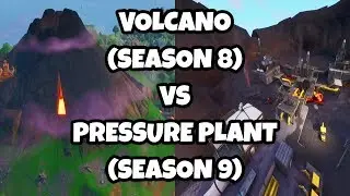 Volcano vs Pressure Plant (Season 8 vs Season 9) | Fortnite Battle Royale