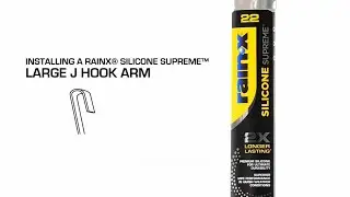 Монтаж большого J-образного крючка для щетки стеклоочистителя Rain X Silicone Supreme