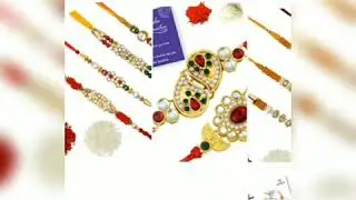 Rakshabandhan#Designer rakhis#stone#pearl