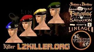 Four Army Berets for www.L2Killer.org server. LINEAGE II-C4 Scions of Destiny ◄√i®uS►