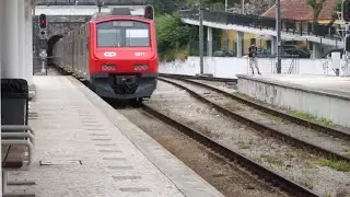 Comboios de Portugal (CP) - Sintra Station: Line 1 #2371 departs to Rossio, Lisbon