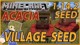 Acacia Wood Village Spawn Seed 1.14.2 Minecraft Java Edition Mrs. Samantha