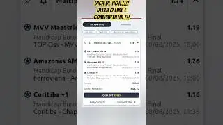 🚨 DICA APOSTA DE HOJE!!!!! #BET #apostasesportivas #brasileirao #dicas.