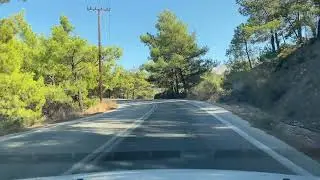 Taking a drive around Rhodes Mountainside | Greece | Dashcam |