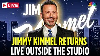 Jimmy Kimmel LIVE: Jimmy Kimmel Returns To ABC After Suspension | LIVE Outside Kimmel Theater | N18G