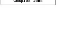 Transition Metals and Complex Ions