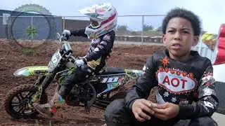 50cc Motocross Rider 'King Clarke'