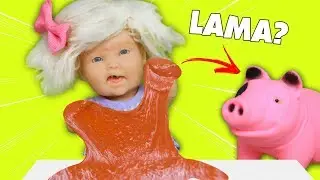 SLIME DE LAMA DA XEROLENE! - Lilly Doll
