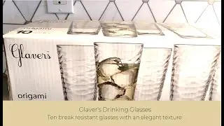 In Hand Review of Glaver's Drinking Glasses Set of 10 Highball Glass Cups