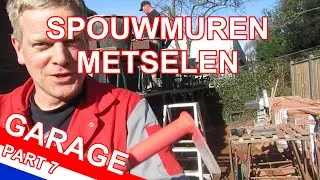 BUITENMUREN VAN DE GARAGE METSELEN | Een nieuwe garage bouwen in mijn achtertuin | Deel 7