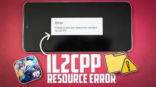 How To Fix Failed to Extract Resources Needed by IL2CPP in Mobile Legends Android