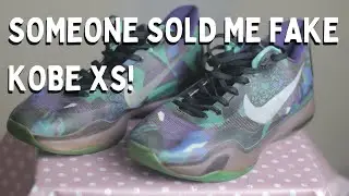 The Nike Kobe X pearl jam fakes