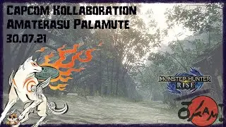 Capcom Kollaboration steht vor der T&uuml;r | MH Rise X Okami | Sonneng&ouml;ttin Amaterasu Palamut Deko