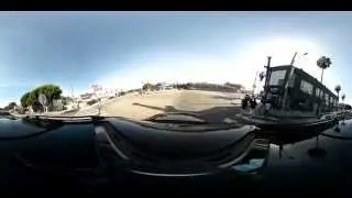 360 degree video! Taking a ride down Main Street in Venice, California