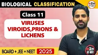 Class 11 || Viruses, Viroids, Prions & Lichen || NCERT || NEET + JEE 2025