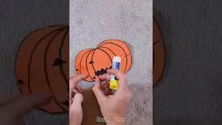 How to mack black cat in pumpkin Halloweencraft holloween black cat craft //#creativethinking #craft