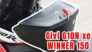 Hướng dẫn lắp th&ugrave;ng giữa Givi G10N xe Winner 150 - LH:0902166687