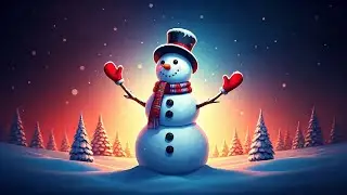 How to Draw a Snowman in a Winter Wonderland ❄️@IMAGINATION1010