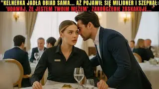 „Kelnerka jadła obiad sama… aż pojawił się milioner i szepnął ‘Udawaj, że jestem twoim mężem’ ”