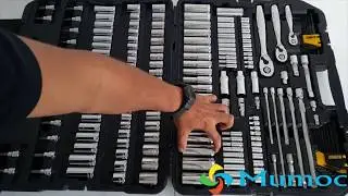 Set Herramientas Mecanicos Dados  set Dewalt 192 unpacking