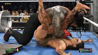 Roman Reigns vs Rhea Ripley Maid Full Match WWE2K25 