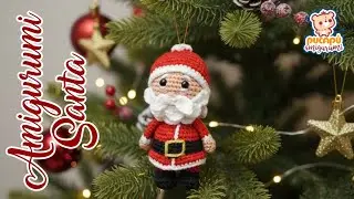 ✅Cómo hacer a un pequeño Santa a crochet para tu árbol navideño- Amigurumi -