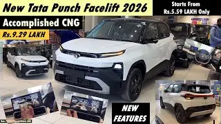 New Tata Punch Facelift Accomplished CNG 2026 Starts From Rs 5.59 LAKH Only