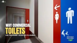 Why Commercial Toilets Use Pressure-Assisted Flushing 💨 | Efficiency Explained!